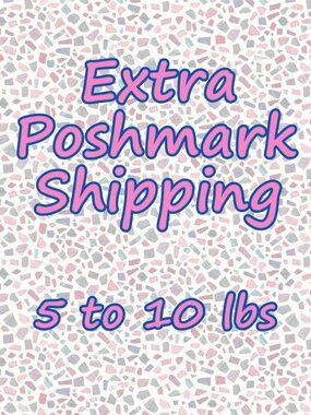 Extra Shipping Label for order weight of 5 to 10 lbs
